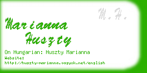 marianna huszty business card